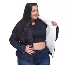Jaqueta Jeans Plus Size Feminina Toda Forrada