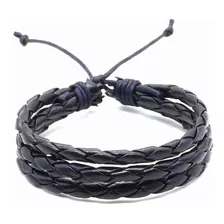 Pulsera En Cuero Hombre Manilla Cuero Dama Mujer