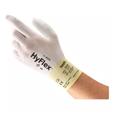 Luva Hyflex Branca Nylon E Poliuretano Alta Sensibilidade