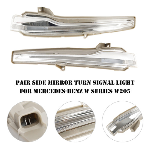 Par De Luces Intermitentes Para Mercedes-benz Serie W W205 Foto 6