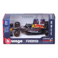 Auto Burago Redbull F1 Rb19 #11 Max Verstappen 1/43 Color Azul Marino