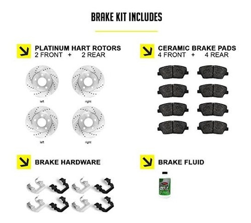 Kits De Frenos - Se Adapta A Infiniti, Nissan G35, 350z, Rot Foto 2