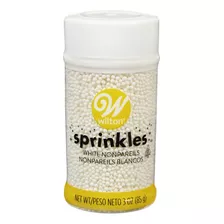 Sprinkles Nonpareils Blancos Mini Perlas 85 G Wilton
