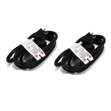 C E 2 Pcs Power Extension 16awg Cable Black 6 Feet