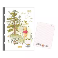 Refil Tiliflex Para Caderno Argolado Colegial Pooh 80 Folhas