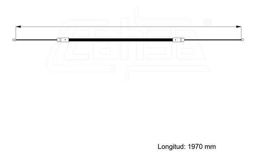 Cable Liberador De Cofre Para Mitsubishi Lancer Ls 2.0l 2005 Foto 2