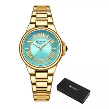 Relógios De Quartzo Inoxidável Curren 9091 Elegantes