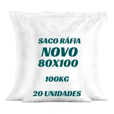 Saco De Ráfia Grande 80x100cm Limpo Novo 100kg - 20 Unidades