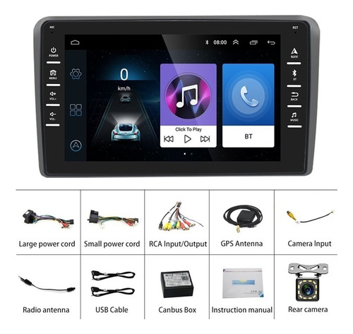 Android 9.1 Radio De Coche Estreo Mp5 For Audi A3 2008-2012 Foto 9