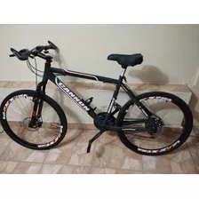 Bicicleta Aro 26 Mtb Cannon Alumínio 21 Marchas Preta Fosco 