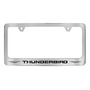 Thunderbird With 2 Logos Chrome Plated Metal License Pl... Ford Thunderbird