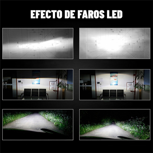 14000 Lm 80 W Led Faros Kit H4 High And Bow For Fiat Foto 7