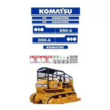 Kit Adesivos Trator De Esteira Komatsu D50a 00422 
