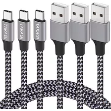 Cable Usb Tipo C 3a De Carga R&aacute;pida, Takagi (3-pack .