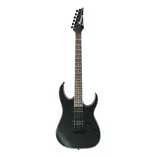 Guitarra Elétrica Ibanez Rg Standard Rg421 Superstrato De Meranti Black Flat Com Diapasão De Jatobá Assado