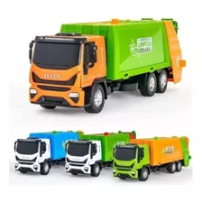 Brinquedo Caminhão Iveco Coletor Lixo Usual Limpeza Urbana