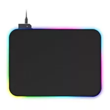 Mousepad Gamer Led Rgb Usb 30x25cm Negro Weibo K7