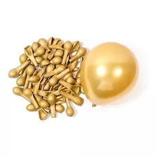 Bexiga Balão Metalizado Pequeno Dourado 25 Unidades N5