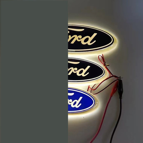 23 * 9cm Led Ford 3d Logo Luz Blanca Clara Foto 4