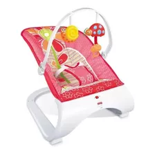 Cadeira Cadeirinha Descanso Bebê Aclchoada C/ Vidração E Som Cor Rosa