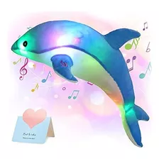 Glow Guards Light Up Musical Stuffed Dolphin Ocean Life 