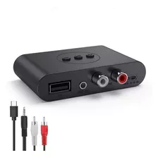 Receptor Bluetooth 5.0 Dual Salida Rca Y 3.5mm+ Usb