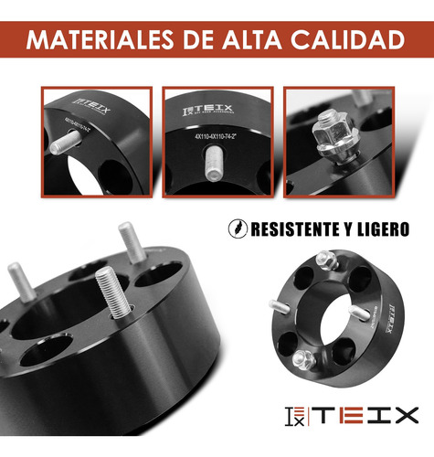 Kit Espaciadores 4/110 2pLG Honda Trx 420 2007 Al 2016 Teix Foto 4