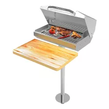 Churrasqueira Para Barco Bafinho Inox 41x30 - Pronta Entrega