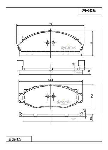 Balatas Semimetalicas Delanteras Versailles V8 4.6l 77-80 Foto 2