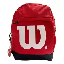 Morral Escolar Mochila Universitaria Bolso Wilson Free Unise Color Rojo Diseño De La Tela Urban Free