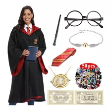 58 Pçs/conjunto Casaco Harry Potter Fantasia Com Gravata, Va