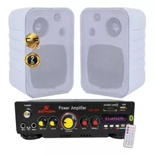 Sistema Música Funcional Bluetooth Fm Senon + 2 Bafles Cjf