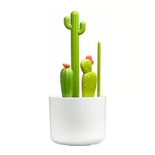 Cactus Cepillo De Botella Conjunto De Limpieza 4pcs Ver...