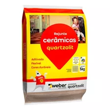 Rejunte Flexível 5kg Quartzolit Branco Para Cerâmica