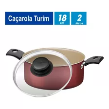 Caçarola Tramontina Antiaderente Turim 18cm Vermelho