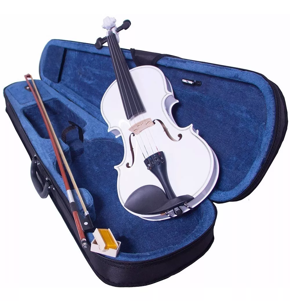 Violin 4/4 Incluye Arco Brea Estuche Acustico Blanco