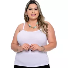 4 Regatas De Alça - Plus Size - Atacado - Blusa De Alcinha