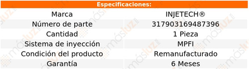 1- Inyector Combustible Jetta 1.8l 4 Cil 2001/2005 Injetech Foto 2