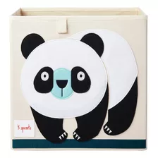 3 Sprouts, Caja Para Juguetes Panda, Medidas 33x33x33