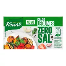 Kit 20 Caldo Knorr Zero Sal Legumes Caixa C/6 48g