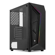 Gabinete Gamer Tgt Carbon Rgb Atx Mid-tower Com 3 Fans Cor Preto