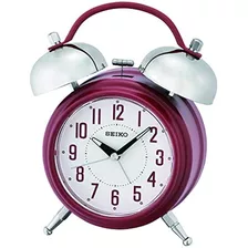 Reloj Despertador Seiko, Rojo, 18,3 X 14,2 X 6,8 Cm