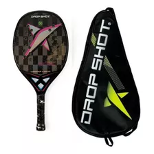 Raquete De Beach Tennis Drop Shot Conqueror 10.0 Soft Bt Cor Preto