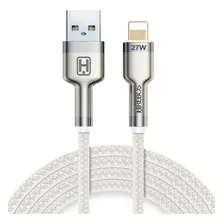 Cabo Usb Carregador P/iPhone Lightning Turbo Rápido 5a 27w