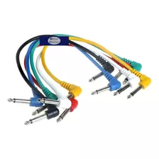 6 Cables 6.3mm Radox 080-847 Patch Pedal Guitarra Puentes 