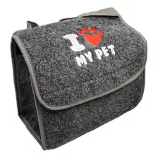 Bolsa Organizadora Pet Animal Cachorro Gato Grafite Lavável