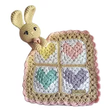 Manta De Apego Tejida A Mano Crochet, Regalo Ideal Para Bebé