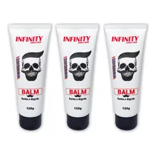 Balm Para Barba E Bigode Infinity Looks 120ml 3 Unidades