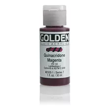 Art Paint - Golden Fluid Acrylics - Quinacridone Magenta - B