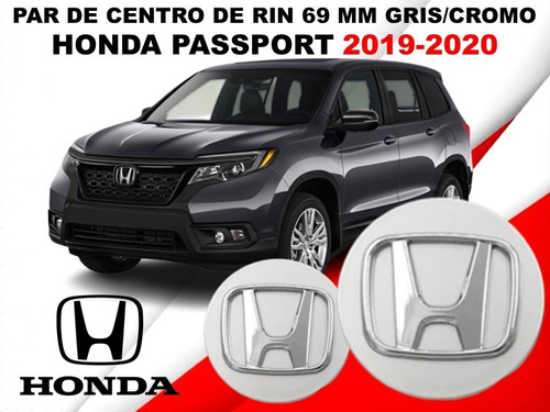 Par De Centros De Rin Honda Passport 2019-2020 69 Mm Foto 2